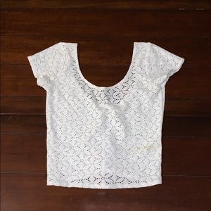 Lace crop top